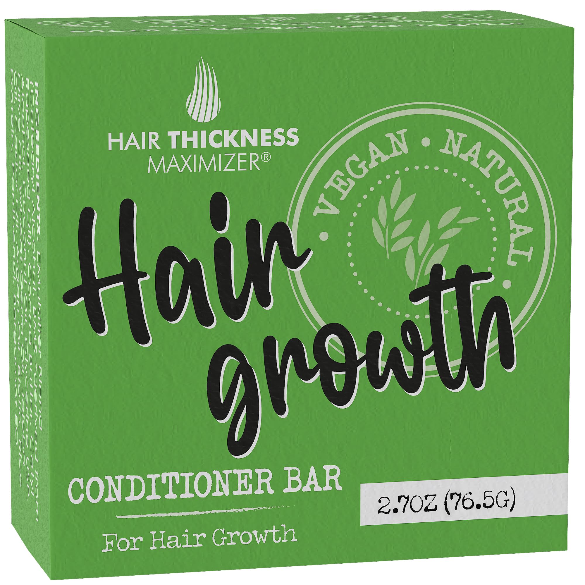Hair Thickness Maximizer conditioner bar application—easy, mess-free nourishment for stronger, shinier hair.