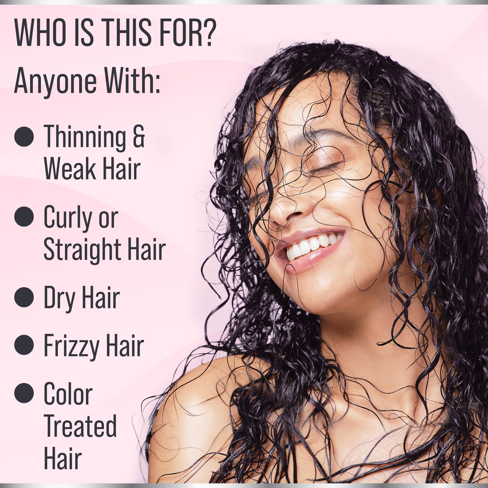 Hair Thickness Maximizer conditioner bar ingredients—biotin and rice protein support hair nourishment.