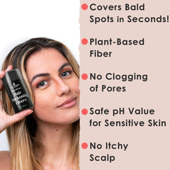 Hair Thickness Maximizer fibers dispense device for precise application and natural density.