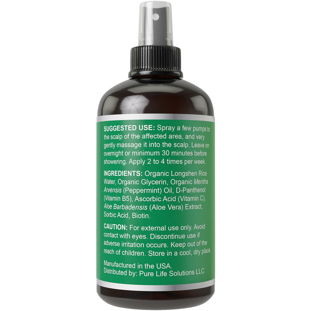 Hair Thickness Maximizer lightweight mist on dry hair yields softer, manageable strands.