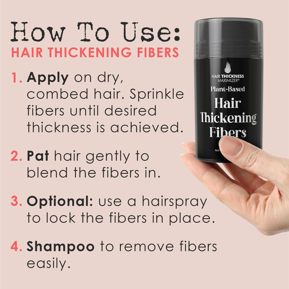Hair Thickness Maximizer on crown area demonstrates instant coverage of thinning spots.