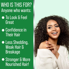 Hair Thickness Maximizer vegan leave-in conditioner serum shown for daily hair care.