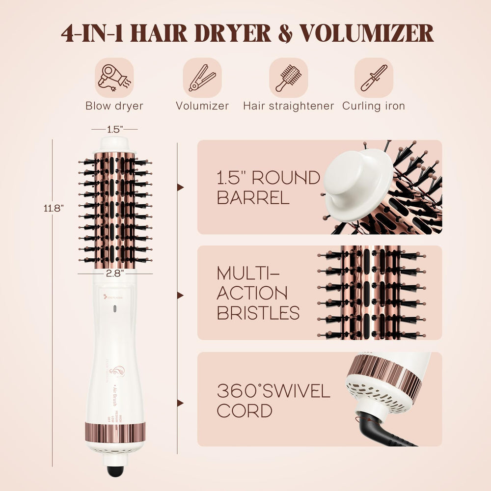 Hair Trends 2.8-inch-plus bristles image shows smooth glides through hair.