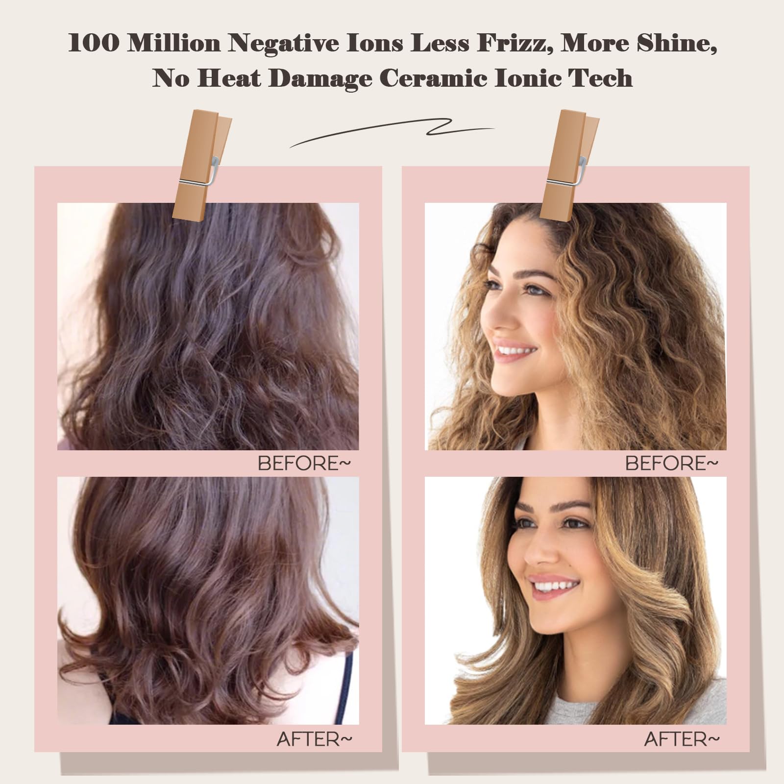 Hair Trends nano titanium technology close-up for high-heat styling and smooth results.