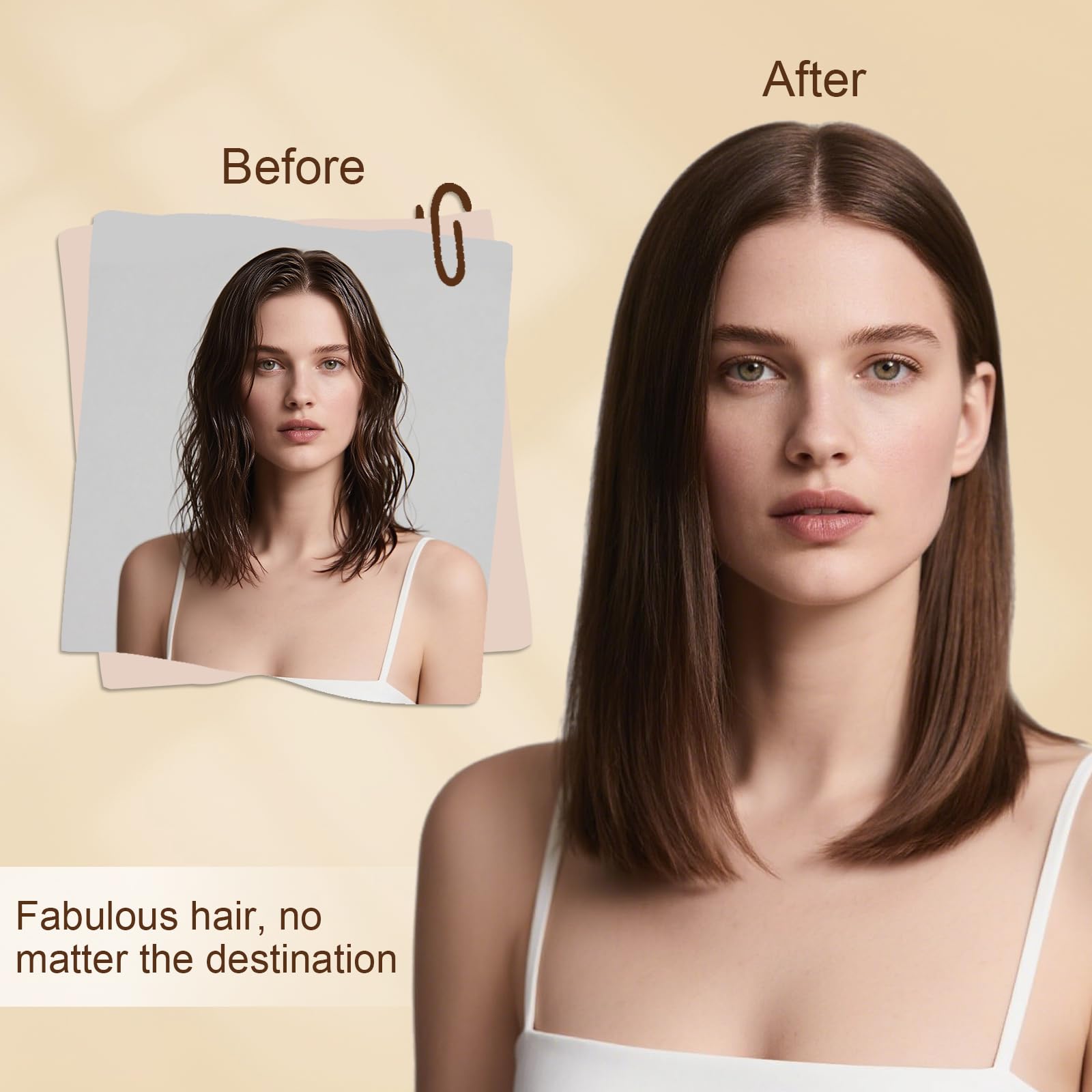 Hair Trends EU plug adapter supports seamless styling across destinations.