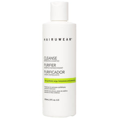 Hair U Wear Cleansing Shampoo bottle front view for gentle cleansing of synthetic wigs