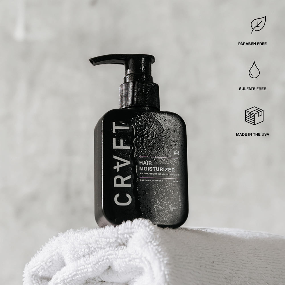 Hair Craft Co. CRVFT lifestyle grooming routine shows daily-use benefits.