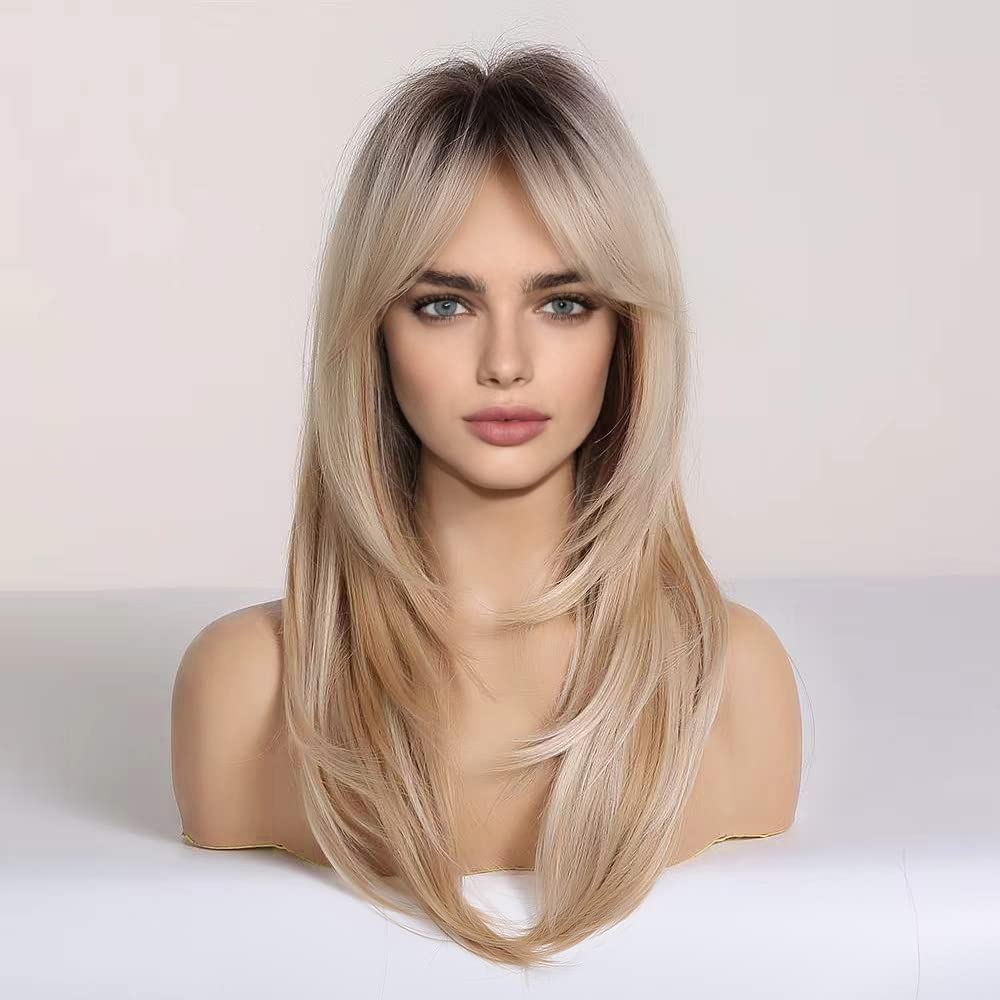HAIRCUBE heat-resistant synthetic wig curls ready for curling tools without glue.