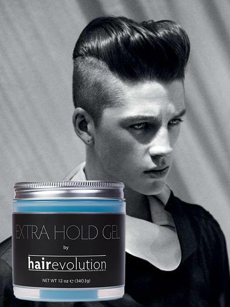 Hairevolution Extra Hold Gel aiding precise styling during a modern updo