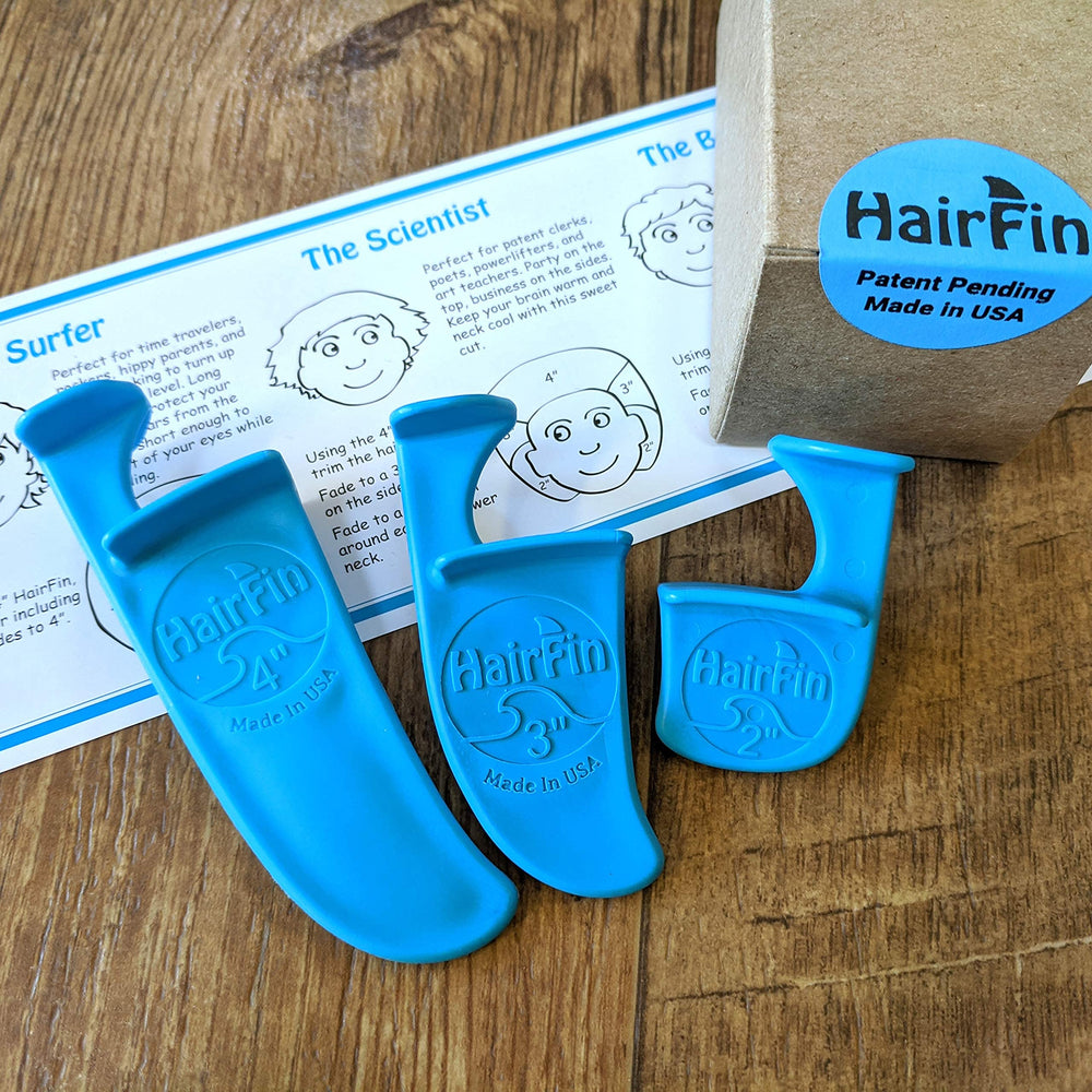 HairFin clipper-trim compatibility with clippers, scissors, and trimmers.