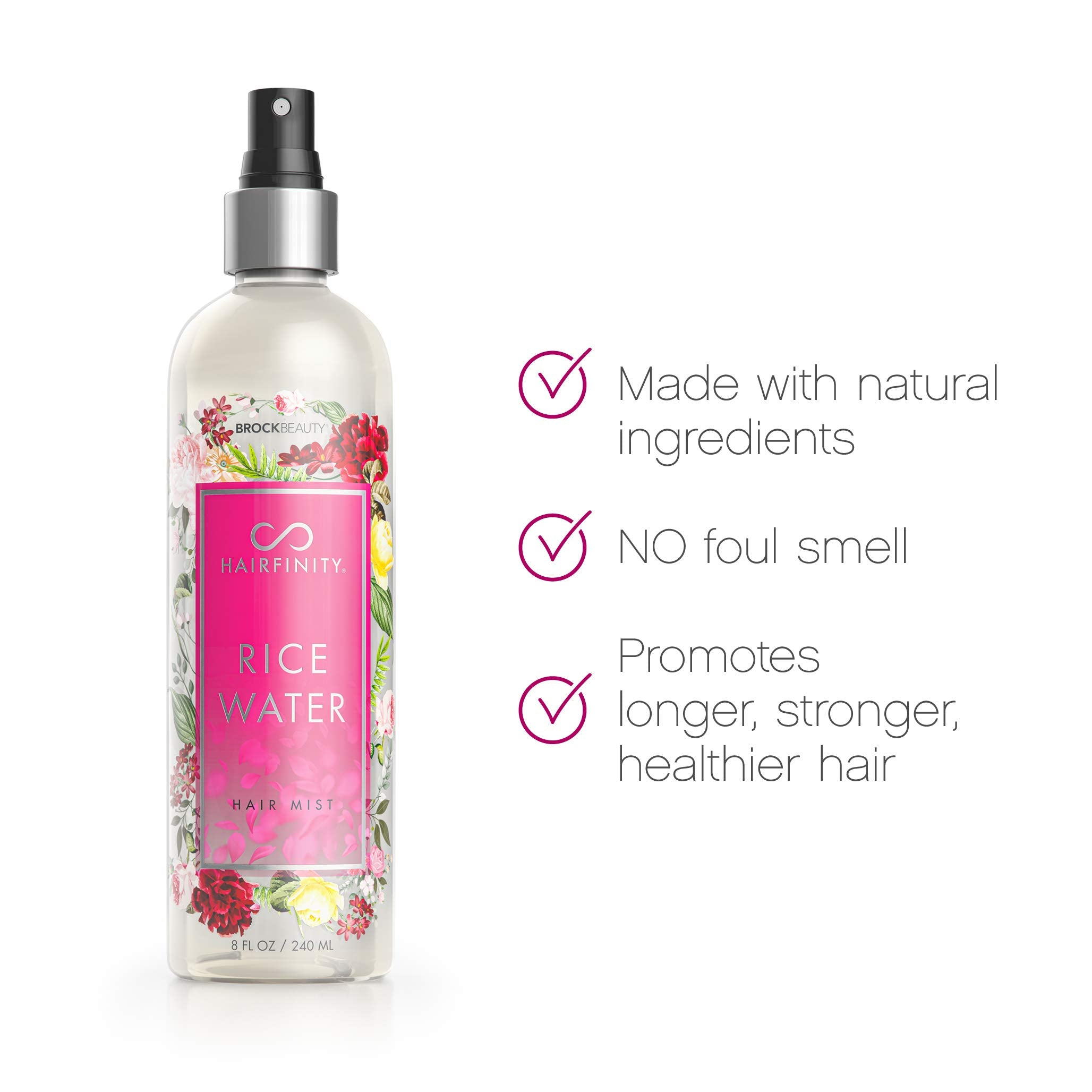 Hairfinity Rice Water Hair Mist ingredients rice extract for elasticity