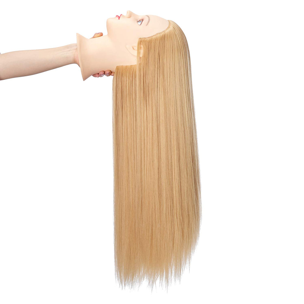 Hairingrid cosmetology training head used by students in schools.