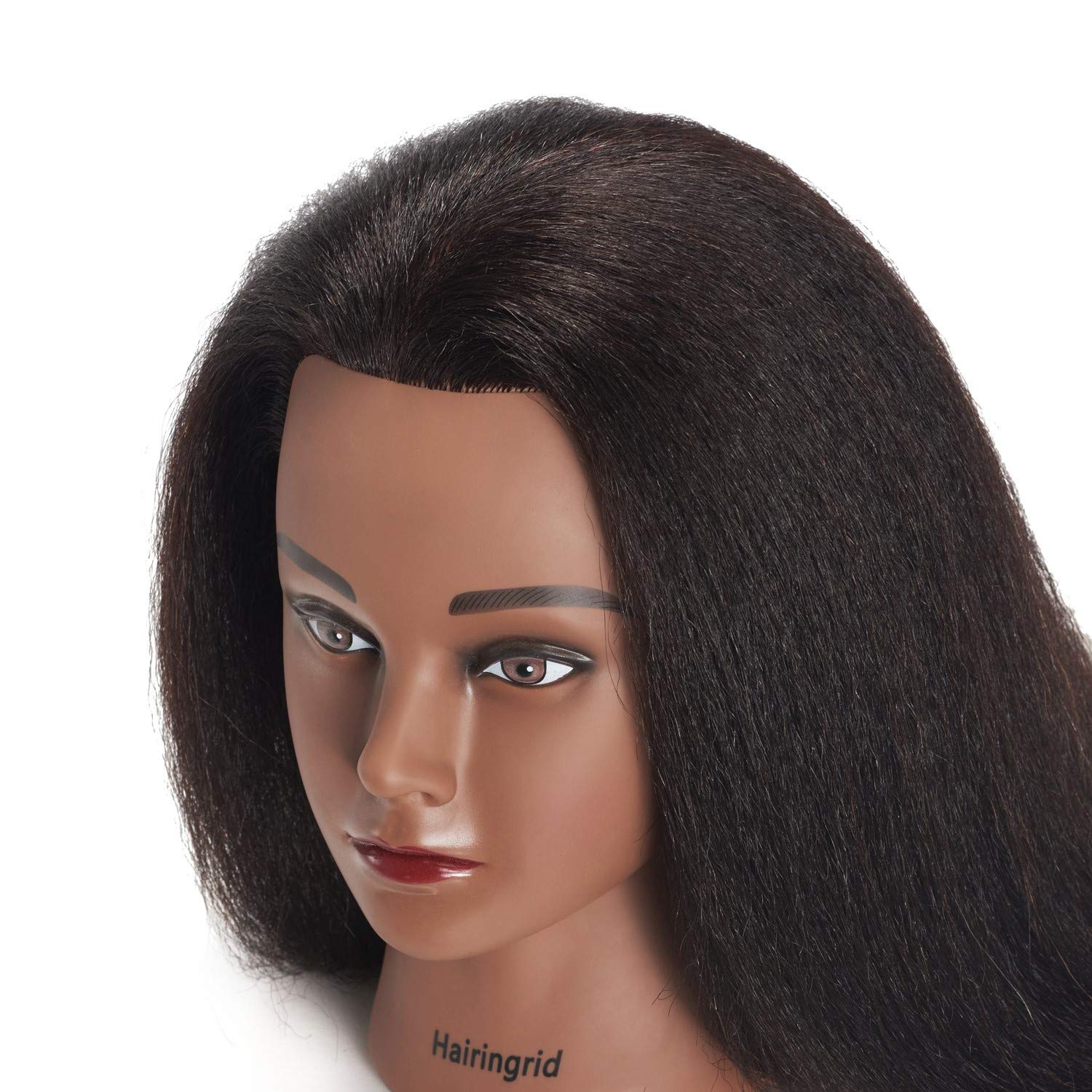 Hairingrid real hair 14inch ready for curl, straighten, and conditioning practice.