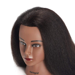 Hairingrid real hair 14inch ready for curl, straighten, and conditioning practice.