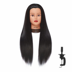 Hairingrid mannequin head 26-28 inch front view for styling practice.