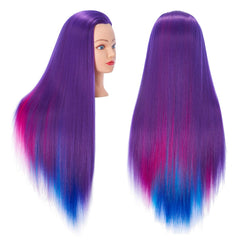 Hairingrid mannequin head full view for realistic hair styling practice.