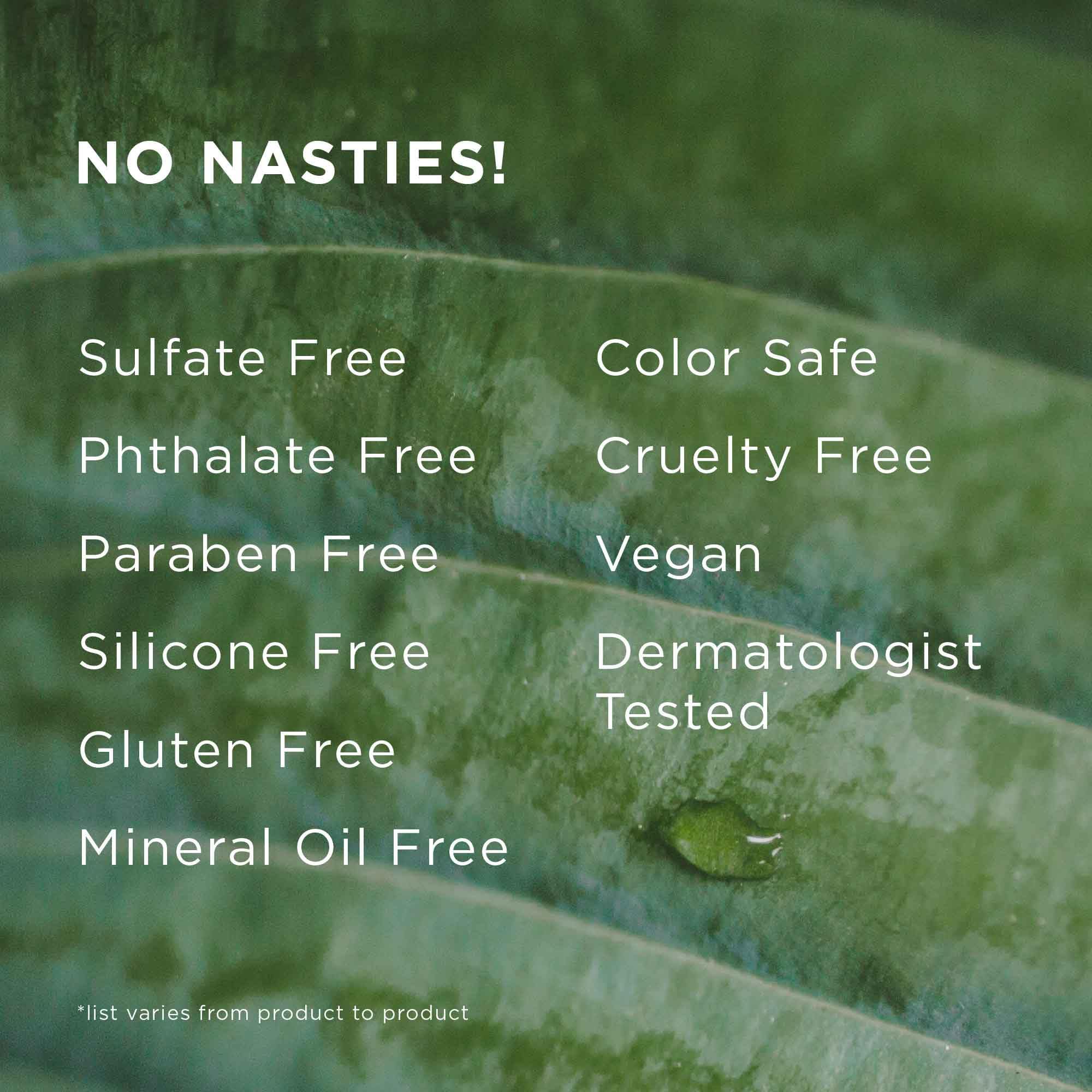 Hairitage Non-Toxic Ingredients packaging communicates clean, safe hair care