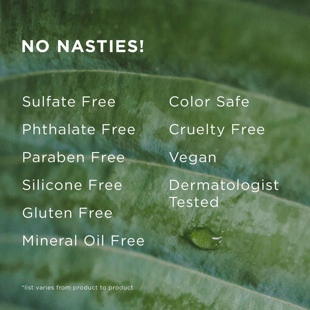 Hairitage Non-Toxic Ingredients packaging communicates clean, safe hair care