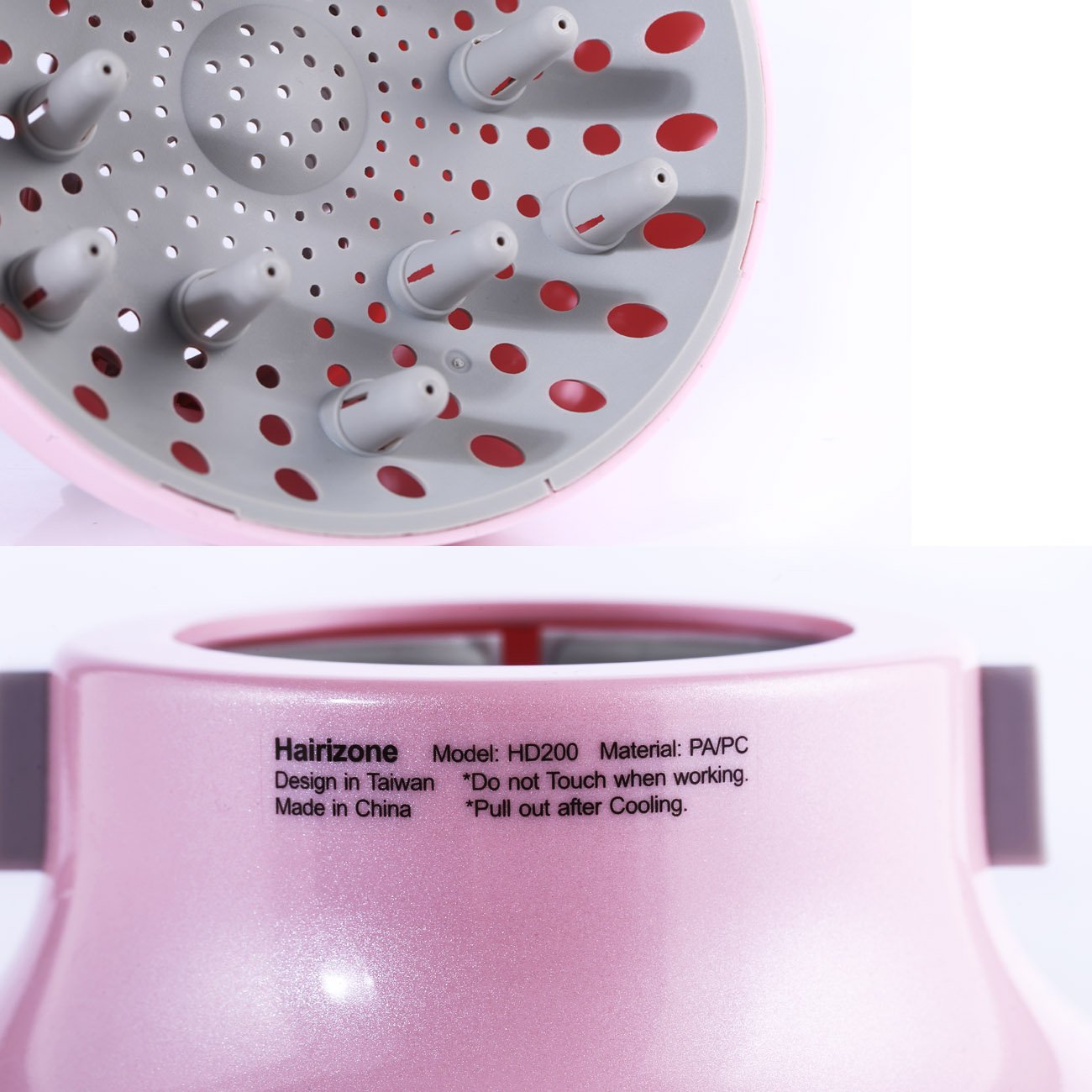 Hairizone universal diffuser supports natural curly and straight hair for versatile looks.