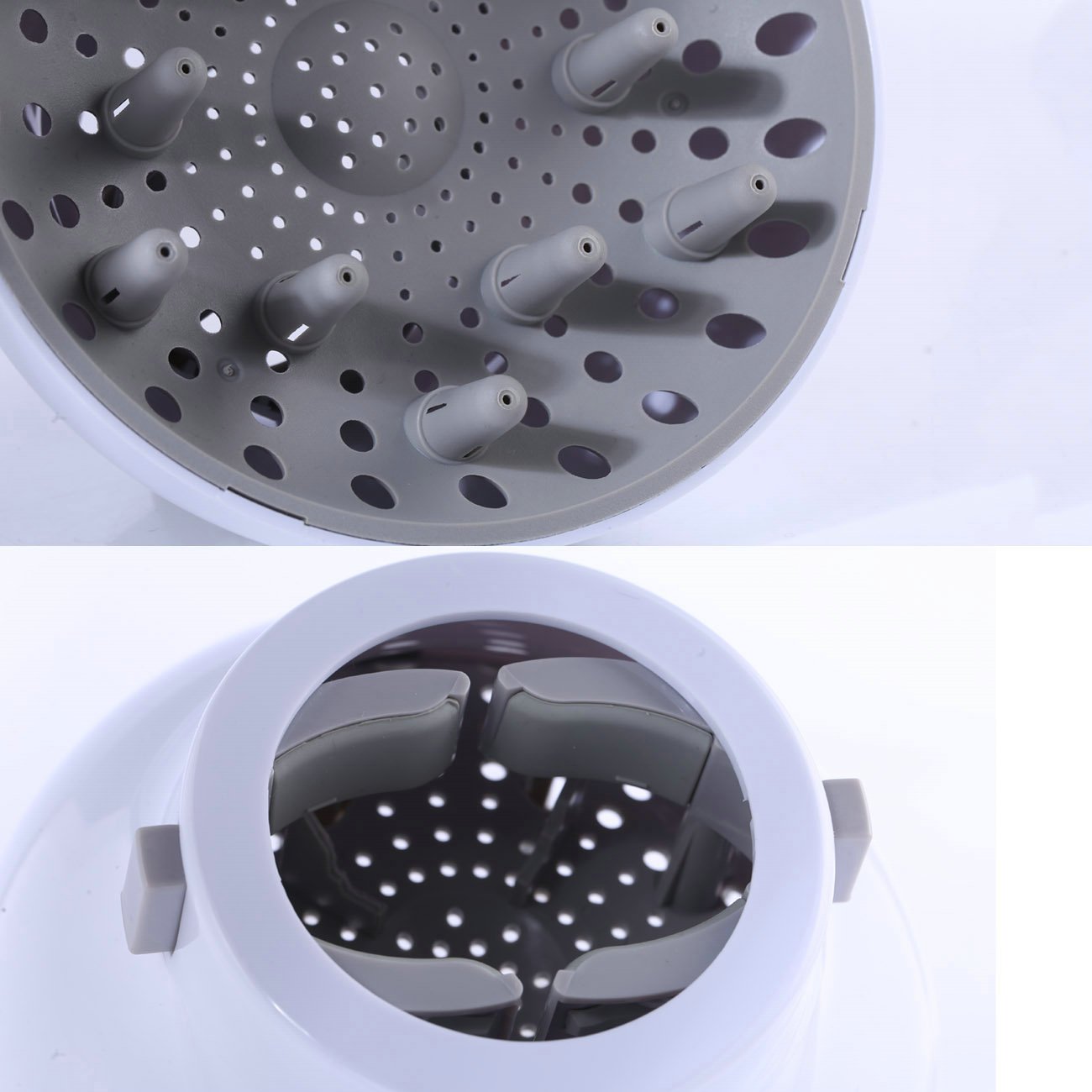 Hairizone diffuser in use during a blow-drying session for efficient diffusion