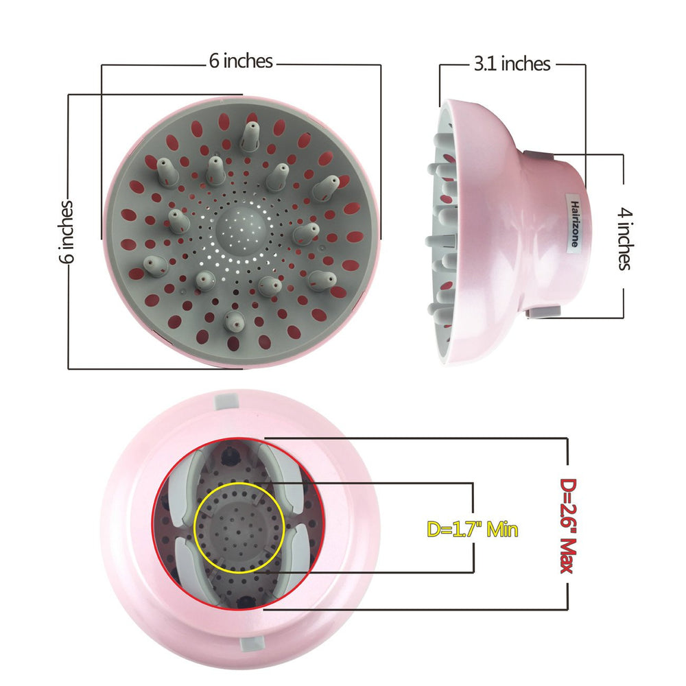 Hairizone compatibility with 90-percent market dryers enables convenient home styling.