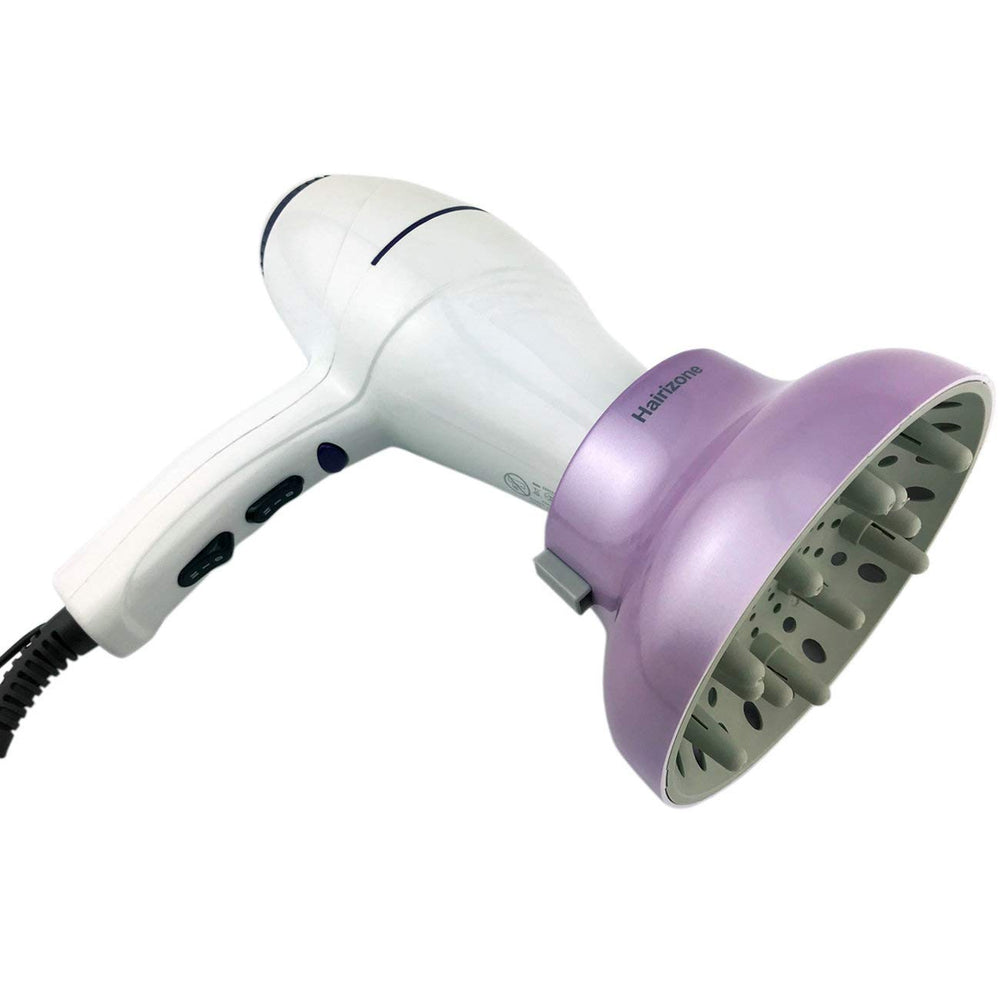 Hairizone diffuser shown as travel-friendly option for hotel styling
