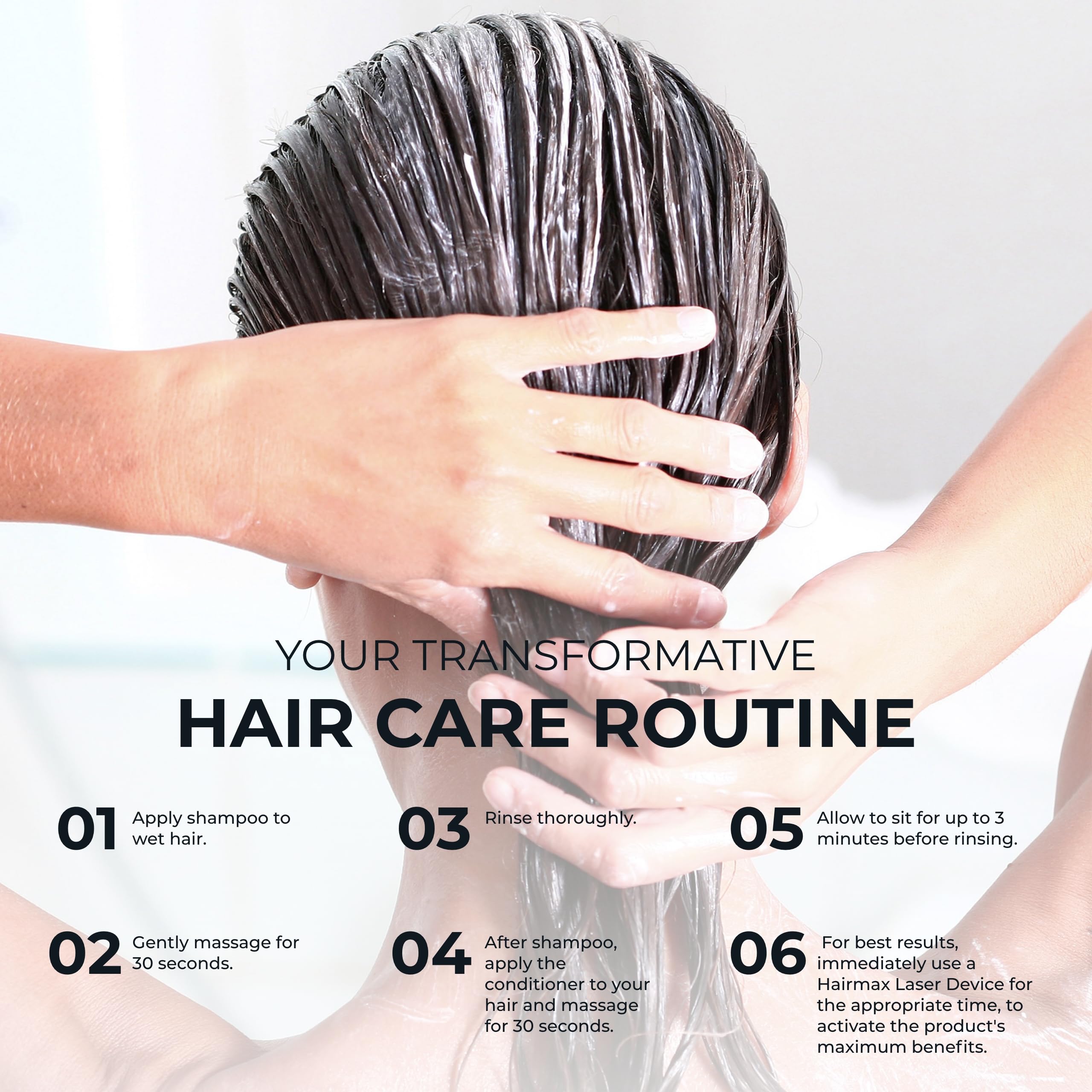 Hairmax Liposome technology illustration signals enhanced ingredient delivery.