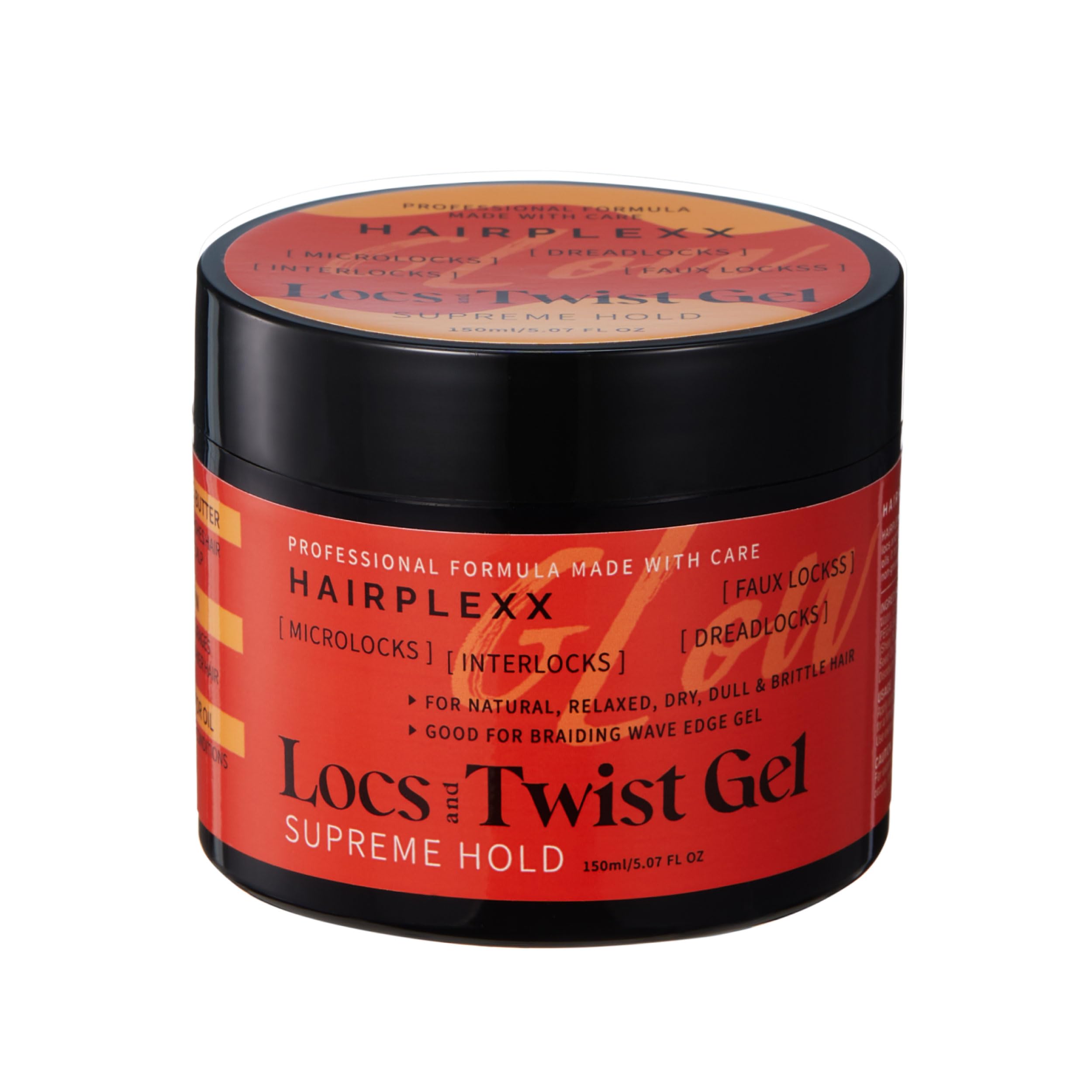 Hairplexx Glow Loc & Twist Gel protective styling session ready