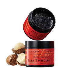 Hairplexx Glow Loc & Twist Gel bottle with smooth texture for tight, defined locs