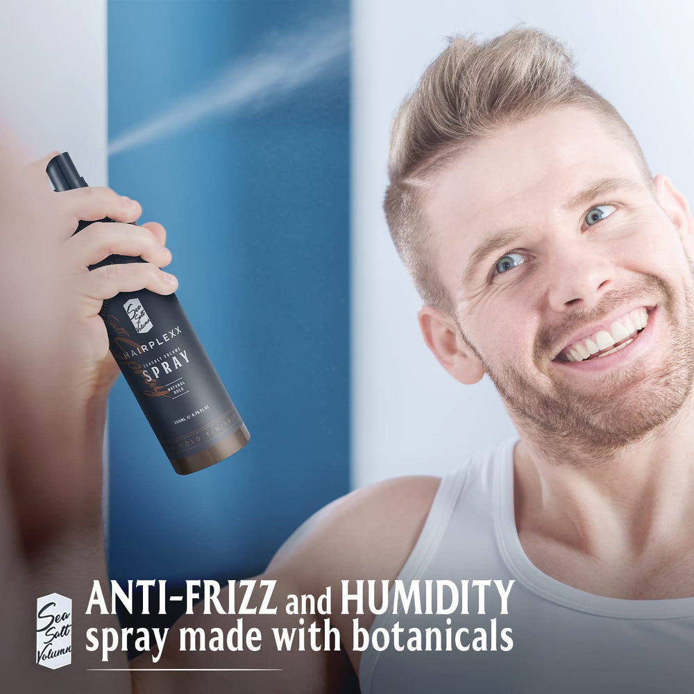 Hairplexx Sea Salt Volume image hints at UV protection for hair.