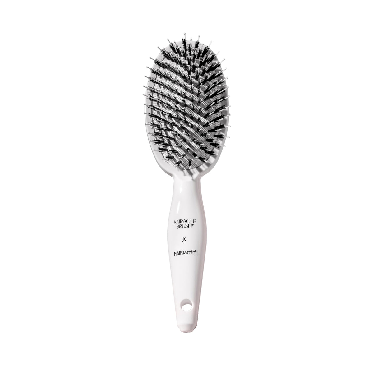 Hairtamin Miracle Brush front view for all hair types boosts detangling