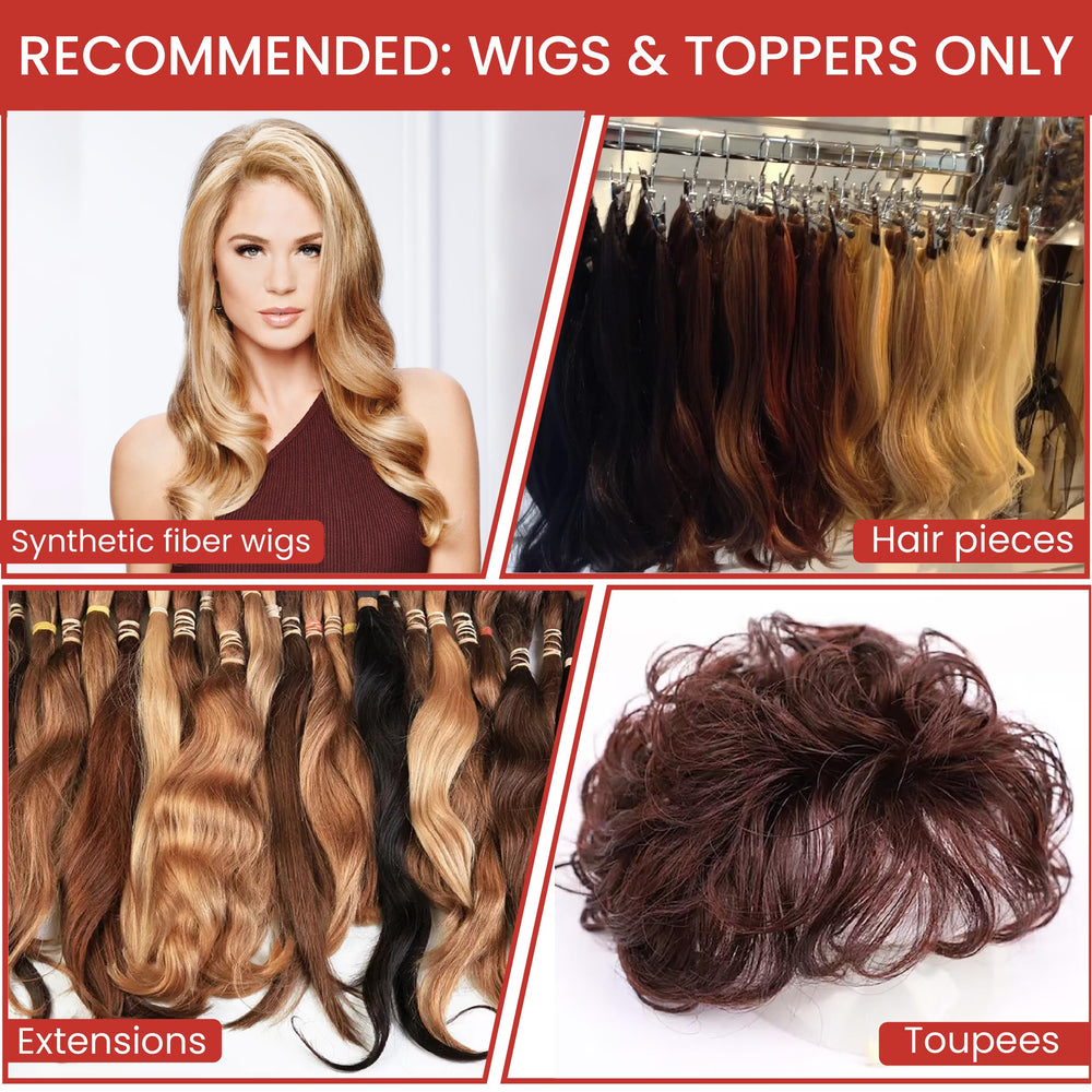 Hair U Wear keeps curls, waves, or sleek looks on wigs and toppers