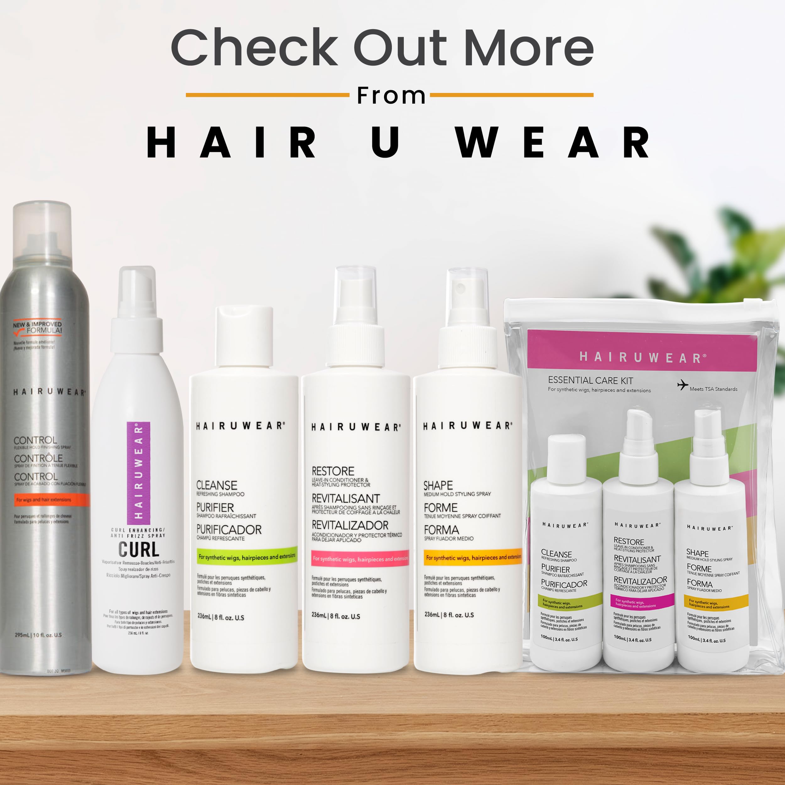 Hair U Wear environmentally friendly cruelty-free spray option for synthetic hair care