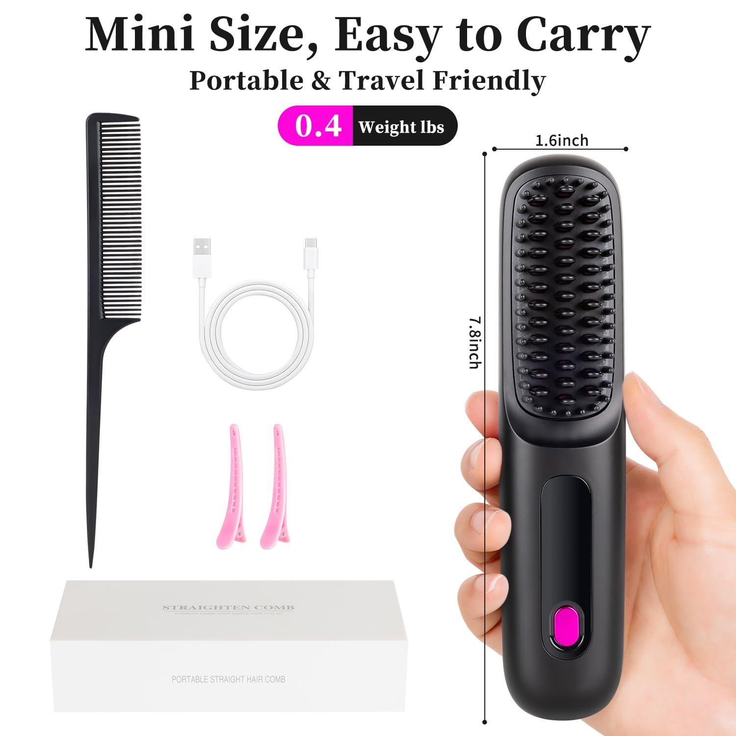HAJIFGH Go Brush Pro lightweight ergonomic handle for comfortable daily use.