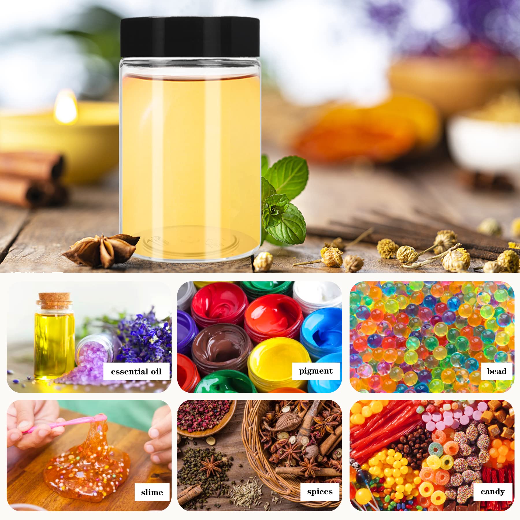 Hajoyful travel-friendly jar set fits purses and totes for on-the-go care
