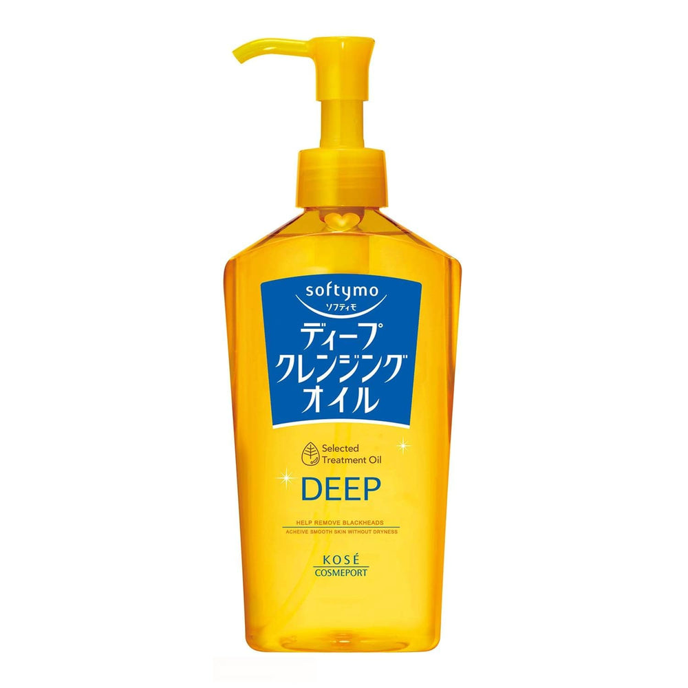 HAKOCO KOSE Softymo Deep Cleansing Oil pump bottle for easy application and deep cleanse