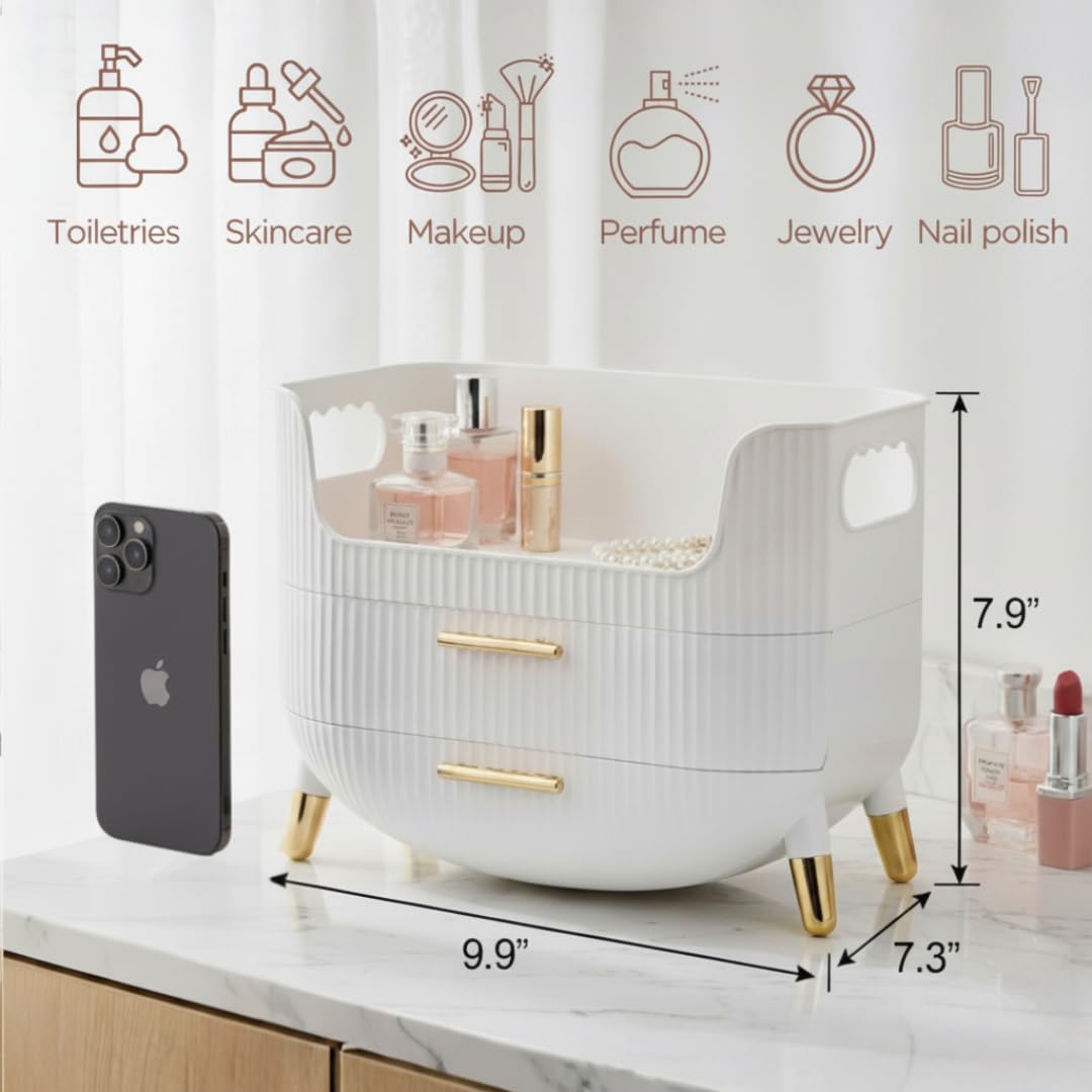 HALAFE top-compartment skincare storage in pink for quick access