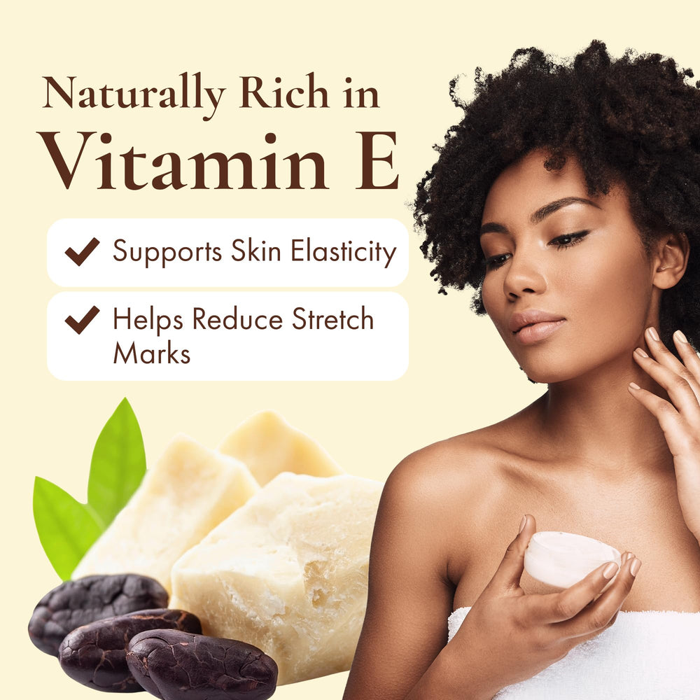 HalalEveryDay vitamin E-rich cocoa butter supports skin nourishment.