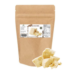 HalalEveryDay Ecuadorian cocoa butter block close-up showing natural aroma for moisturizing skin
