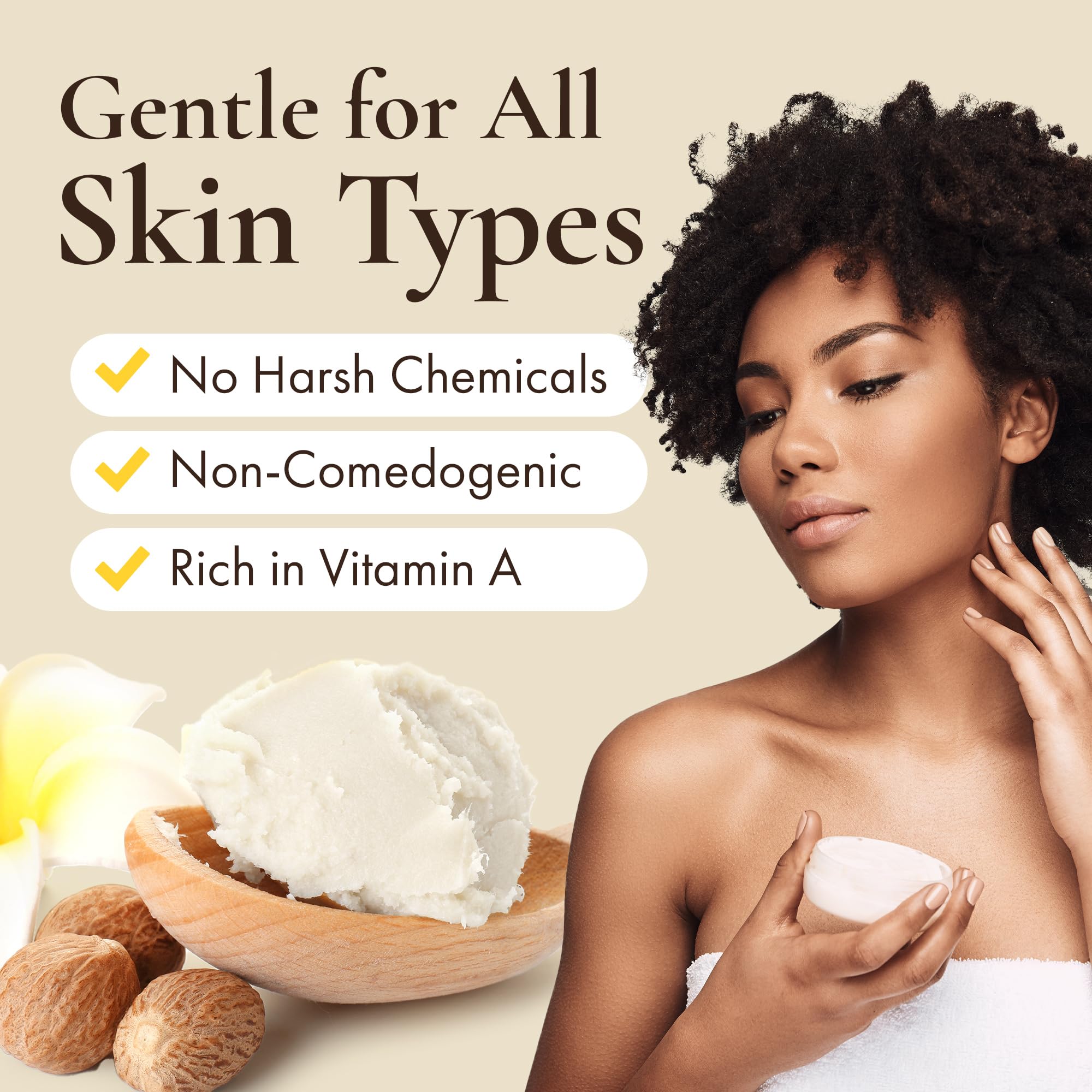 HalalEveryDay phytosterols-rich shea butter for skin conditioning.