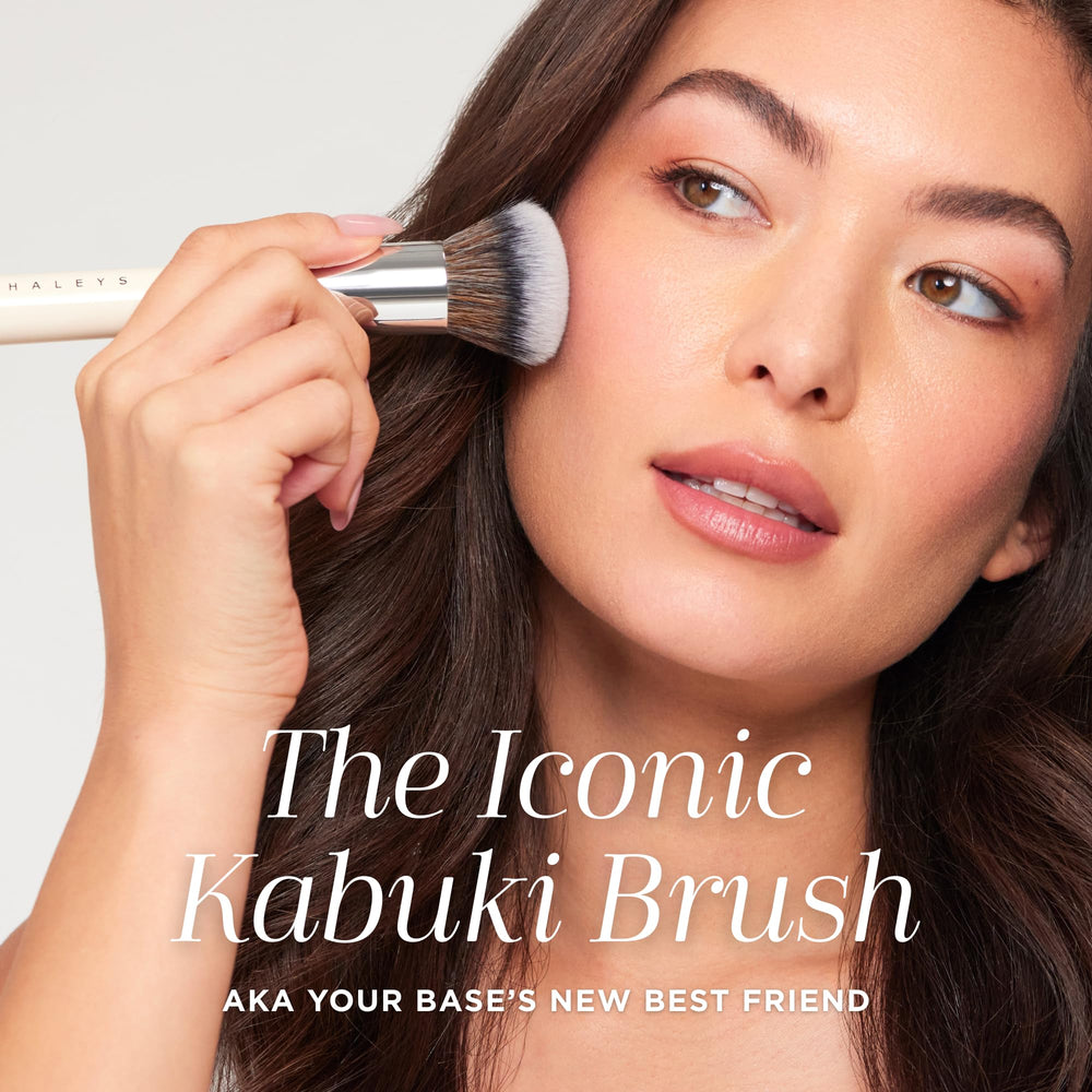 HALEYS Kabuki vegan-wood-handle highlights sustainable materials in a refined kit