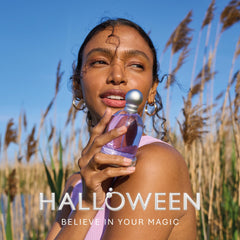 Halloween spray action captures application moment with a lasting daily aroma