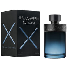Halloween Man X eau de toilette bottle close-up, long-lasting casual fragrance.