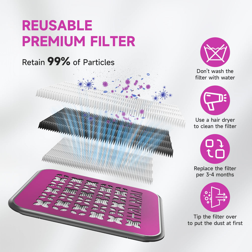 Halmai Nail Dust Collector compact design saves space in small studios.