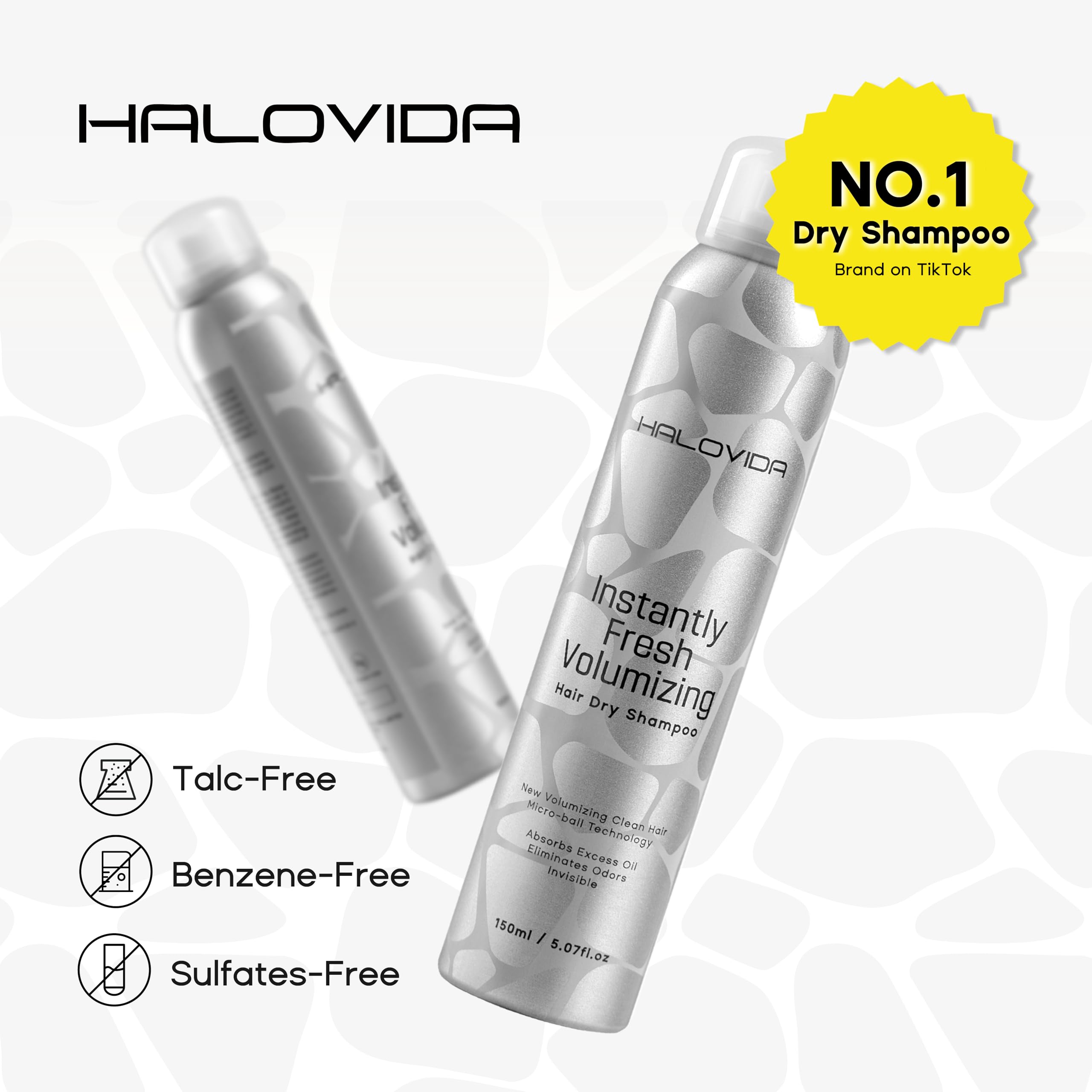 HALOVIDA detangling brush usage helps even formula distribution.