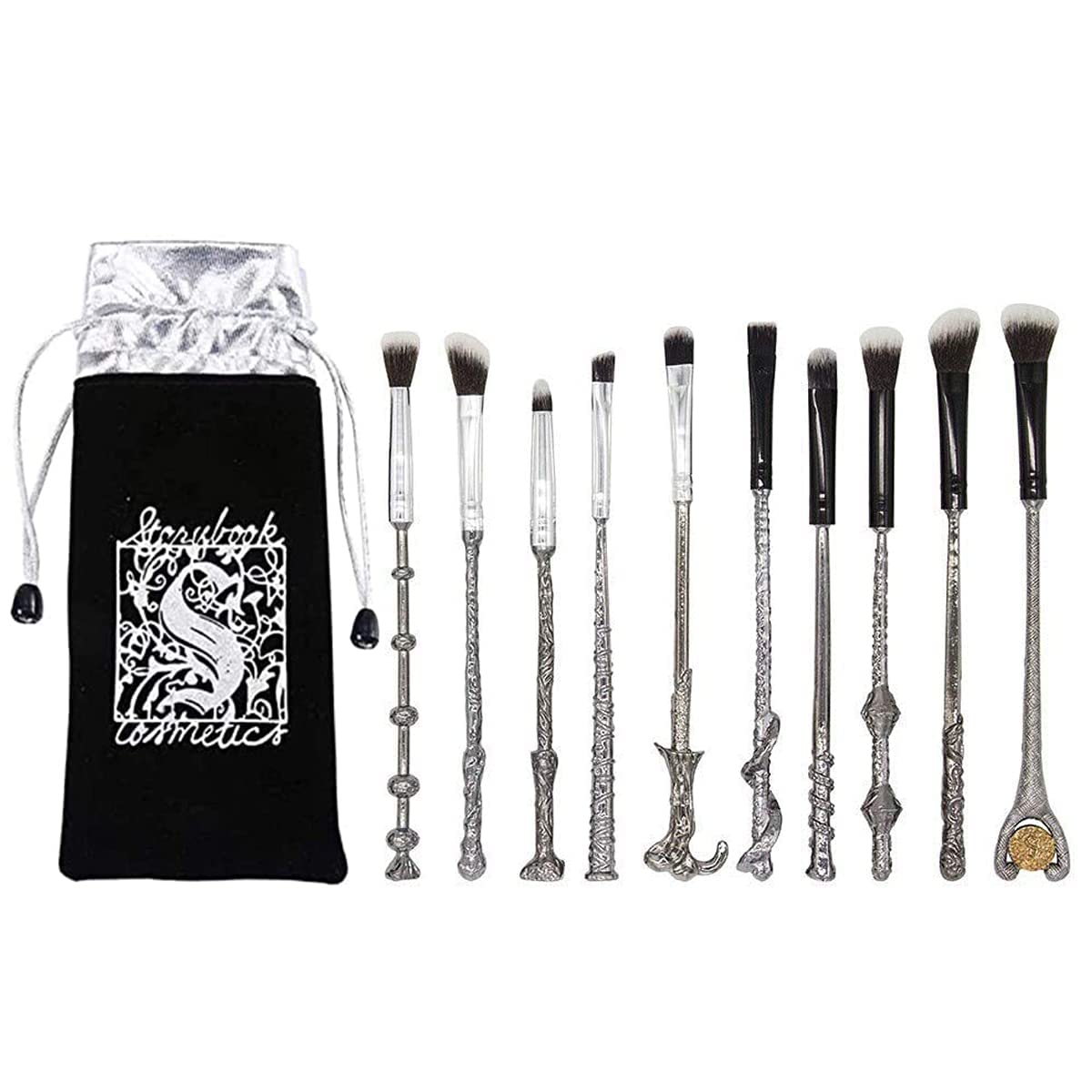Hamowtux Harry Gifts wand brush with aluminum handle for durable daily makeup