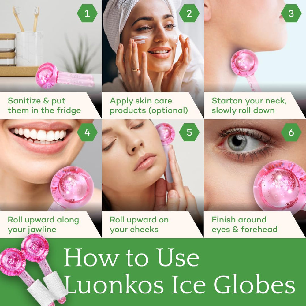 Hana Emi LUONKOS cold-warm therapy visuals showcasing multitasking beauty tools