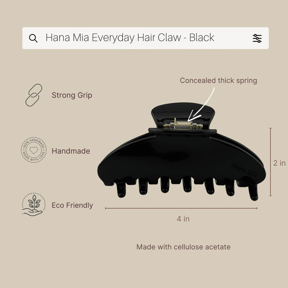 Hana Mia mini bun clip for neat, comfortable updos.