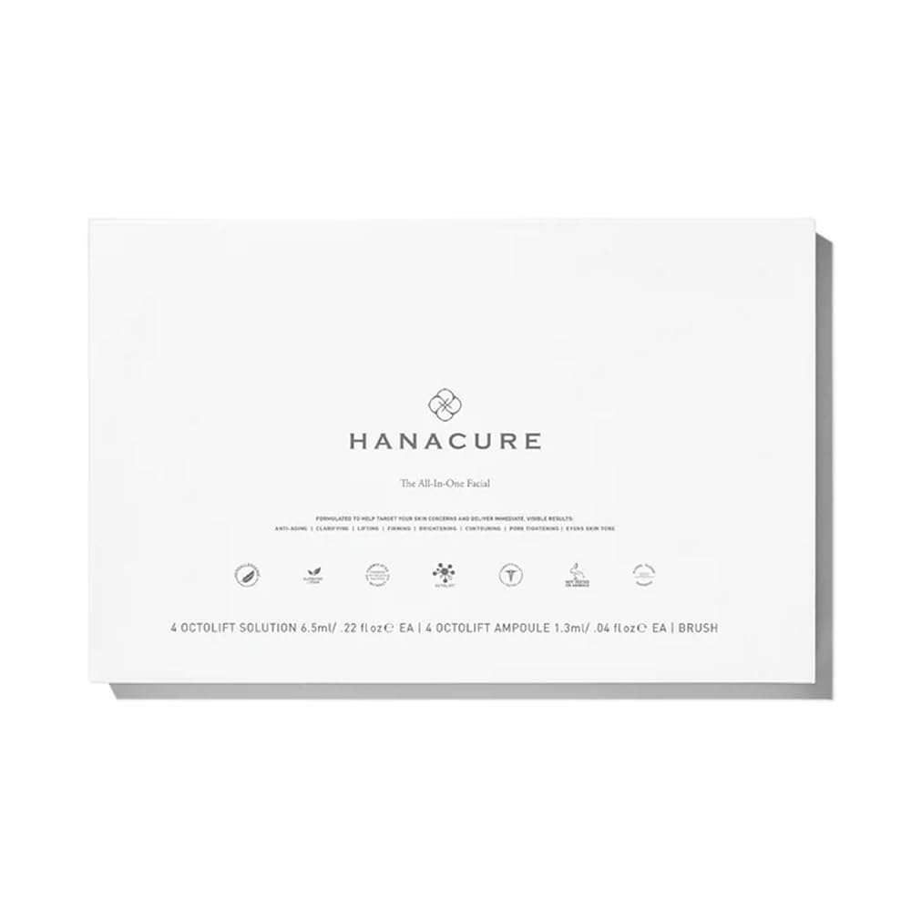 Hanacure All-In-One Facial finished look showcases tightened skin and a healthy glow.