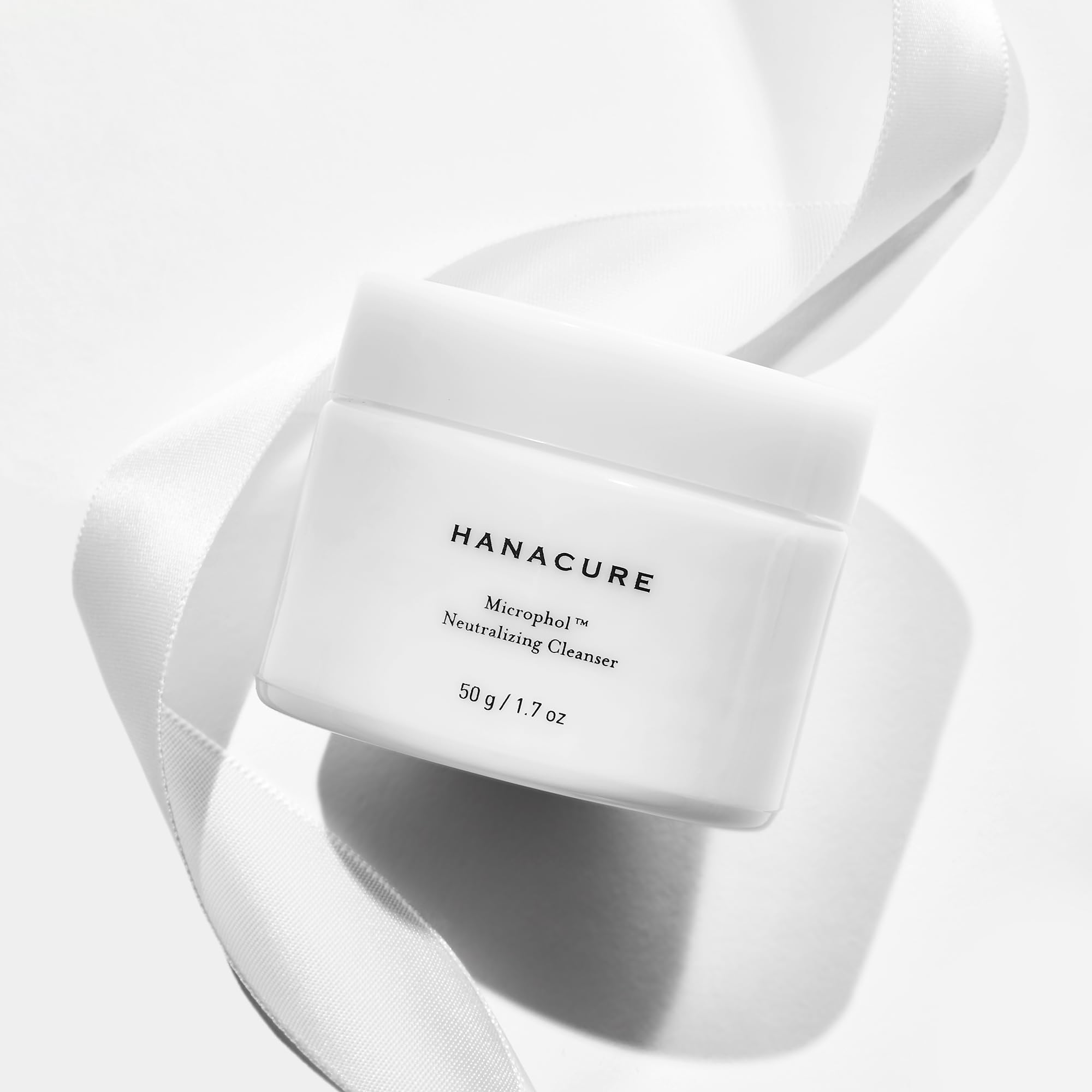 Hanacure Microphol Cleanser packaging box highlights clean formula